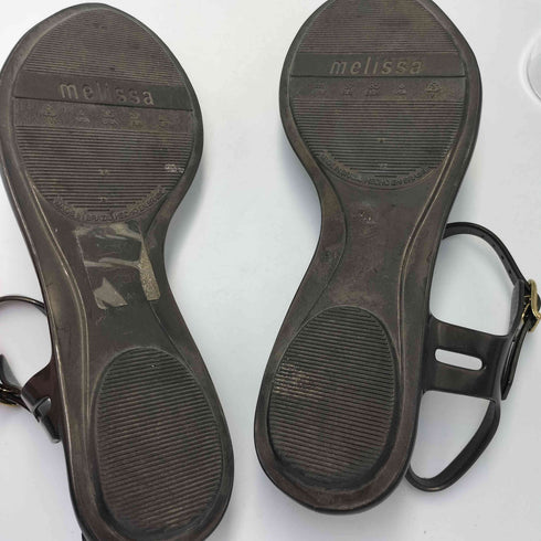 ヴィヴィアンウエストウッド アングロマニア Vivienne Westwood ANGLOMANIA エンボス オーブ ボタン装飾 ラバーストラップ サンダル レディース JPN:23.5