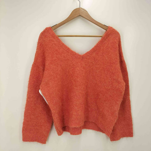 アングリッド Ungrid 起毛デザインvネックニット レディース FREE