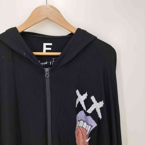 ロフトスキー rovtski AFYF フルジップ テープデザイン ロングパーカー メンズ FREE