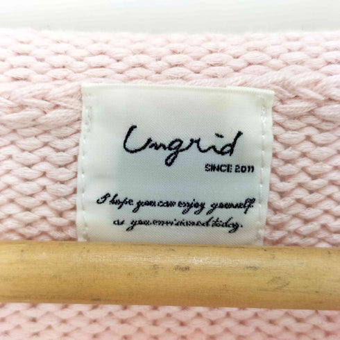 アングリッド Ungrid アウトリンキングクルーネックニット レディース FREE