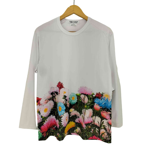 コムデギャルソンコムデギャルソン COMME des GARCONS COMME des GARCONS 25ss フラワープリント 長袖 Tシャツ メンズ JPN:M