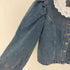 Ba Lei Nv Zhuang 襟レース デニムジャケット レディース import:M