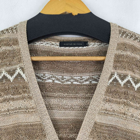 ゴスタールジフーガ GOSTAR DE FUGA 総柄ニットカーディガン メンズ 44