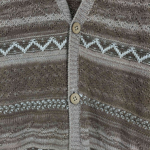 ゴスタールジフーガ GOSTAR DE FUGA 総柄ニットカーディガン メンズ 44