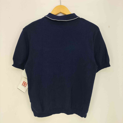 ザラ ZARA ショートスリーブセーター コントラストトリム レディース import:L