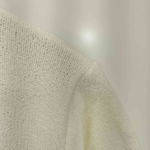 ザラ ZARA ステッチ入りショートスリーブニットジャケット レディース import:L