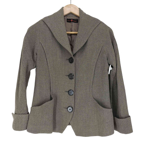 ヒロココシノ HIROKO KOSHINO MADE IN JAPAN ショート丈デザインジャケット レディース 9