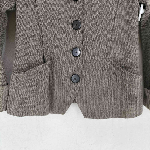 ヒロココシノ HIROKO KOSHINO MADE IN JAPAN ショート丈デザインジャケット レディース 9