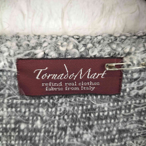 トルネードマート TORNADO MART Vネック フェザー シャギーニットセーター メンズ JPN:L