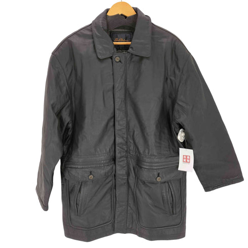 SUB URBAN レザーハーフコート メンズ L