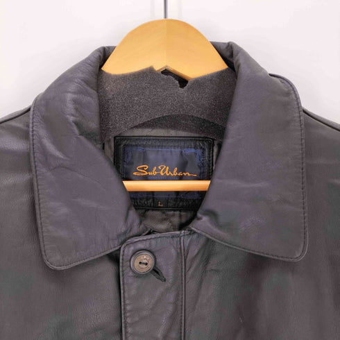 SUB URBAN レザーハーフコート メンズ L