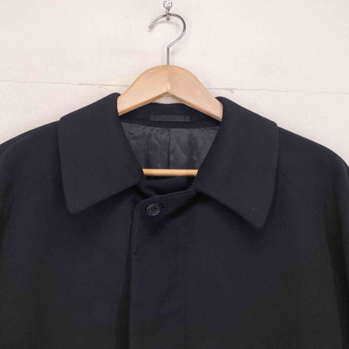 KIRKBURN カシミヤ100比翼ステンカラーコート メンズ A6