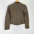 LE VERSEAU PELLE LEATHER レザーノーカラージャケット レディース 38