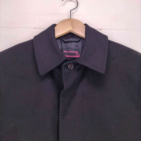 ミスタージュンコ Mr.JUNKO カシミヤ100比翼ステンカラーコート メンズ 92A5