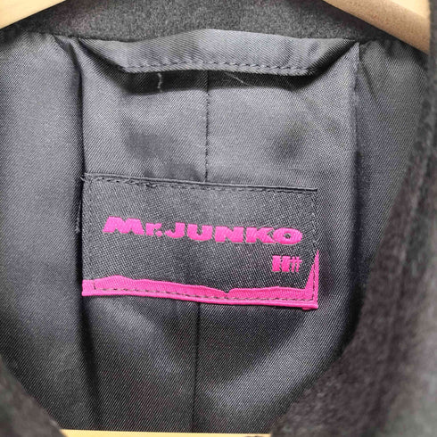 ミスタージュンコ Mr.JUNKO カシミヤ100比翼ステンカラーコート メンズ 92A5