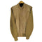 SWEATER EMPORIUM 90S ニット切り替え ドッキング スエード ジップアップレザージャケット メンズ import:L