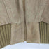 SWEATER EMPORIUM 90S ニット切り替え ドッキング スエード ジップアップレザージャケット メンズ import:L