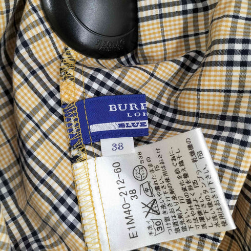 バーバリーブルーレーベル BURBERRY BLUE LABEL ホース刺繍チェック柄S/S シャツ レディース 38