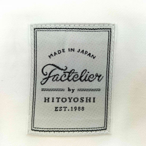 ファクトリエ factelier コットン ラウンドヘム カッター シャツ メンズ 39/82