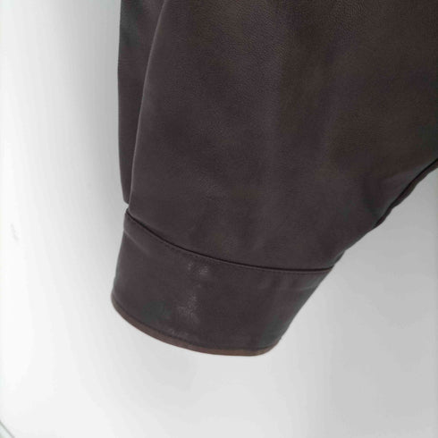 Perfect Stranger Washed Maxx PU Bomber Brown レディース import:M