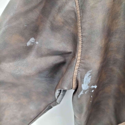 Perfect Stranger Washed Maxx PU Bomber Brown レディース import:M