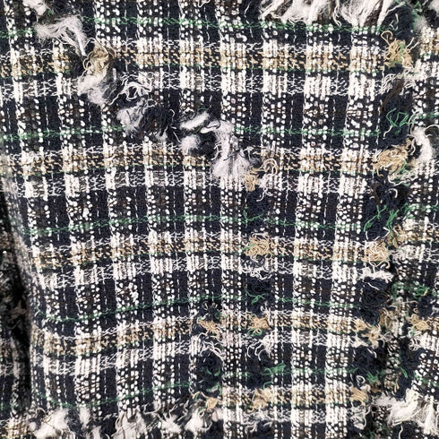 ランバンオンブルー LANVIN en Bleu オープンスリーブ ツイードジャケット レディース JPN:38