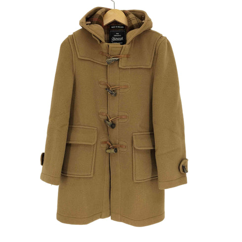 グローバーオール Gloverall 80-90S 黒タグ 英国製 裏地チェック ダッフル コート レディース 11