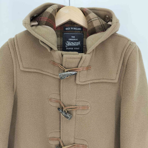 グローバーオール Gloverall 80-90S 黒タグ 英国製 裏地チェック ダッフル コート レディース 11
