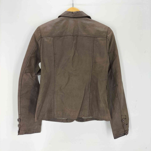 NAFNAF LEATHER レザーテーラードジャケット レディース 38