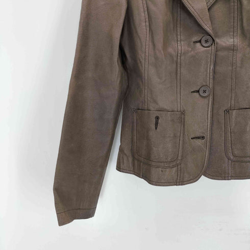 NAFNAF LEATHER レザーテーラードジャケット レディース 38