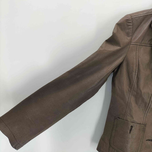 NAFNAF LEATHER レザーテーラードジャケット レディース 38