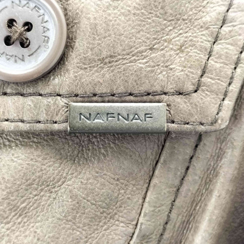 NAFNAF LEATHER レザーテーラードジャケット レディース 38