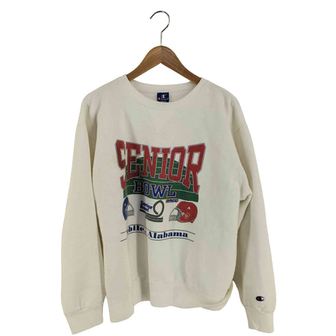 チャンピオン Champion 90S USA製 フットボール プリント クルーネックスウェット メンズ import:XL