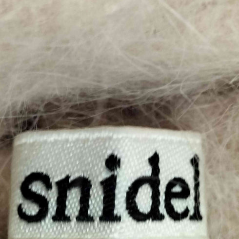 スナイデル snidel シースルー切り替えタートルアンゴラニットOP レディース FREE