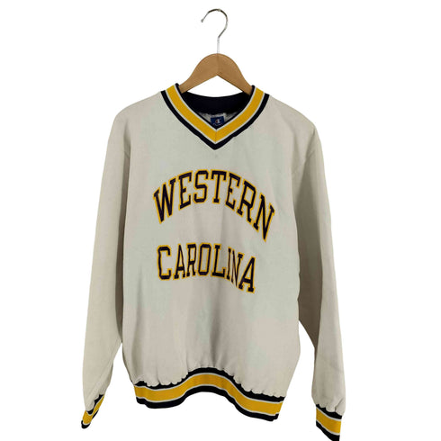 チャンピオン Champion 90S USA製 カレッジプリント Vネックスウェット メンズ import:XL