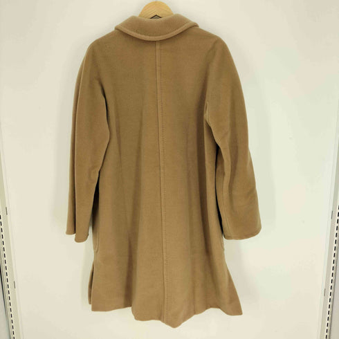 マックスマーラ MAX MARA 白タグ イタリア製 カシミヤ ブレンド 3B ウール チェスター コート レディース EUR:38