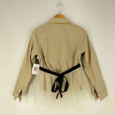 グレースコンチネンタル GRACE CONTINENTAL チュールレイヤードデニムジャケット レディース JPN:38