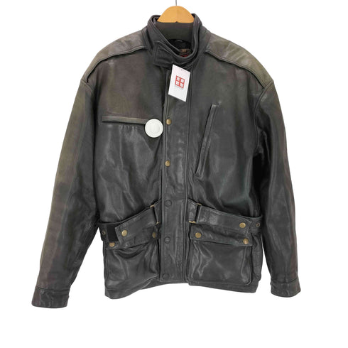 KOMINE LIVE TO RIDE RIDE TO LIVE カウレザーレーシングジャケット メンズ