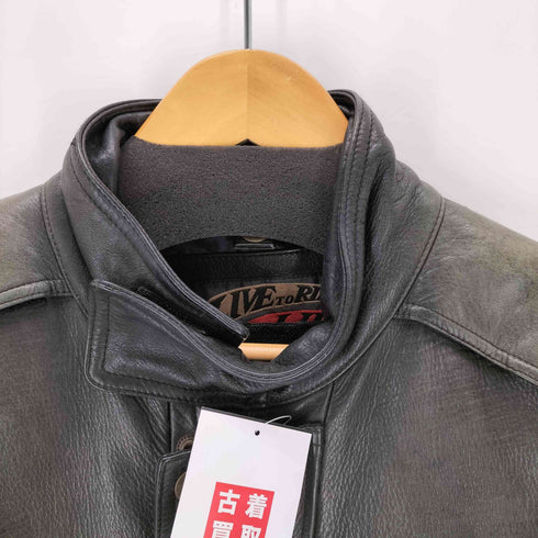 KOMINE LIVE TO RIDE RIDE TO LIVE カウレザーレーシングジャケット メンズ