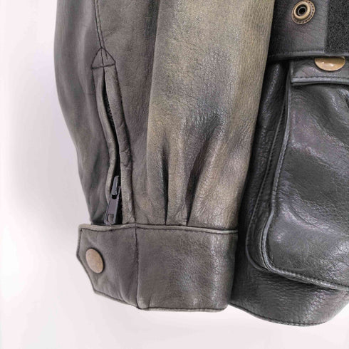 KOMINE LIVE TO RIDE RIDE TO LIVE カウレザーレーシングジャケット メンズ