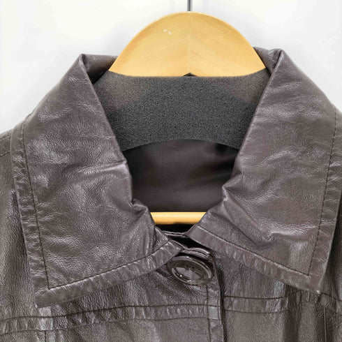 オット otto ピッグレザーハーフコート レディース M