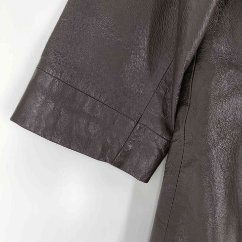 オット otto ピッグレザーハーフコート レディース M