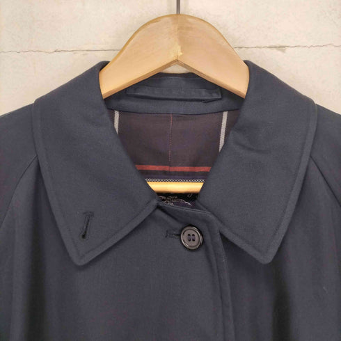 バーバリーズ BURBERRYS MADE IN ENGLAND 裏地チェック比翼ステンカラーコート レディース
