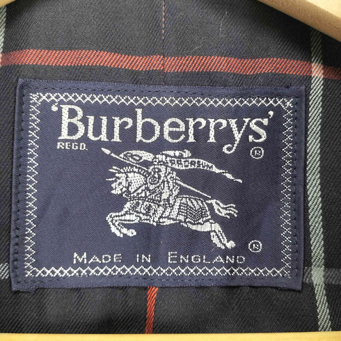 バーバリーズ BURBERRYS MADE IN ENGLAND 裏地チェック比翼ステンカラーコート レディース