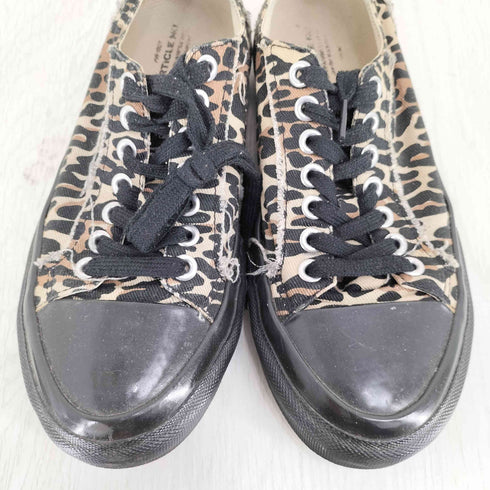 ARTICLE NO. レオパード柄 キャンバス ローカットスニーカー メンズ JPN:25