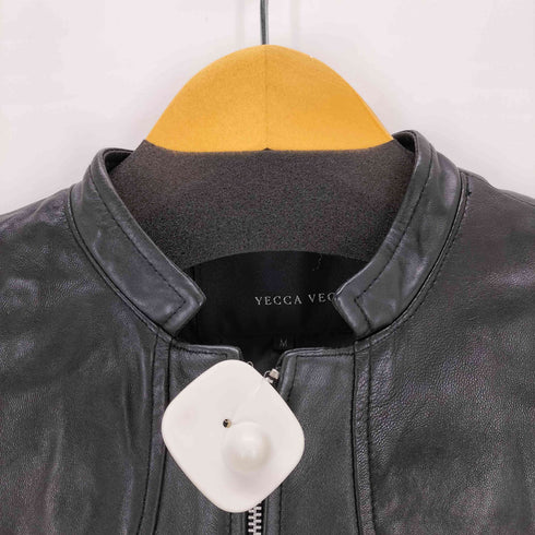 イェッカヴェッカ YECCA VECCA SHEEP SKIN デザインレザージャケット レディース M