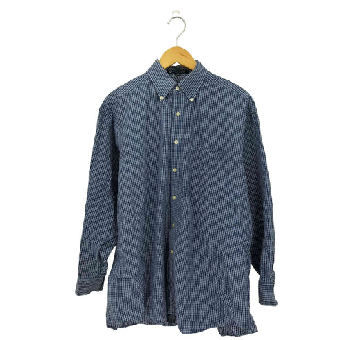 トミーヒルフィガー TOMMY HILFIGER チェック総柄 ボタンダウン 長袖シャツ メンズ 16 32-33