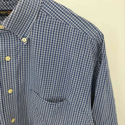 トミーヒルフィガー TOMMY HILFIGER チェック総柄 ボタンダウン 長袖シャツ メンズ 16 32-33