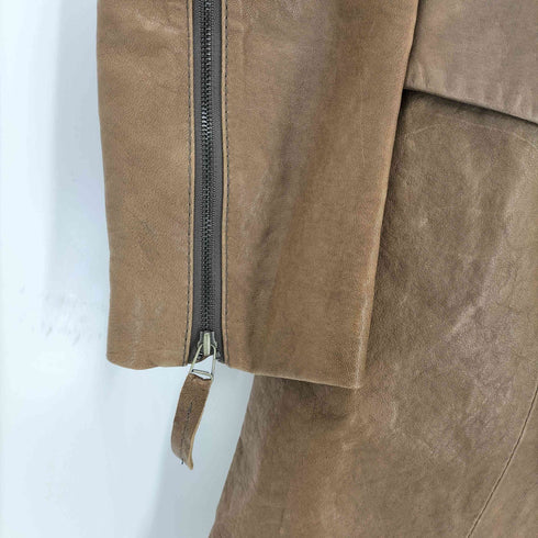 ONABO デザインレザージャケット レディース S