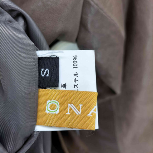 ONABO デザインレザージャケット レディース S